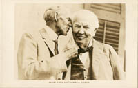 Post Card of Henry Ford and Thomas A. Edison